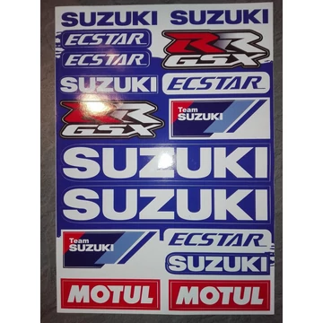 Motoros matrica szett SUZUKI 09 (A4-es)