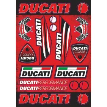 Motoros matrica szett DUCATI 01 (A4-es)