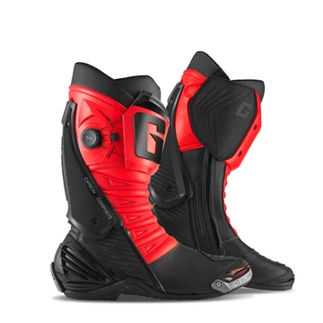 Sportmotoros csizma, GAERNE GP1 LS, fekete-fluopiros