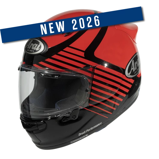 ARAI bukósisak Quantic Flight red