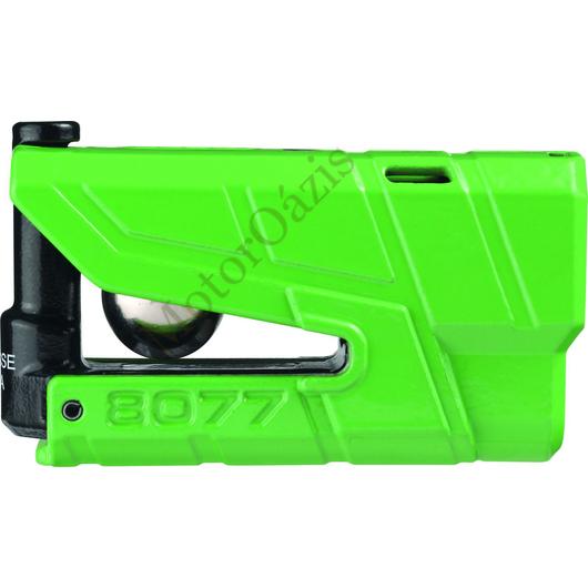 Riasztós féktárcsazár, ABUS 8077 Detecto X Plus, zöld