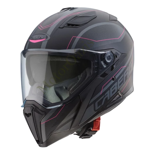 Zárt bukósisak, CABERG Jackal, Supra, matt antracit/pink