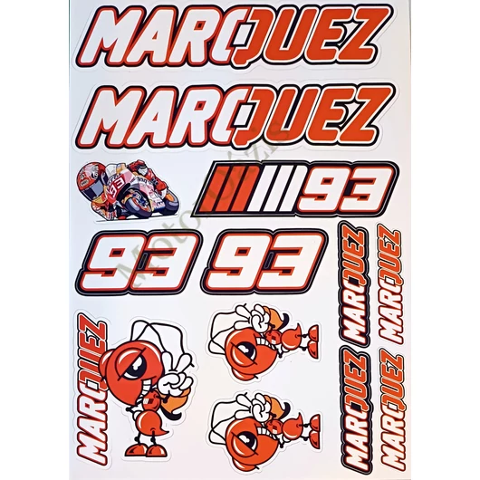 Motoros matrica szett Marqez 03 (A4)