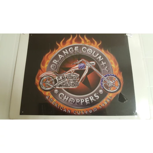 Fém dísztábla ORANGE COUNTY CHOPPERS