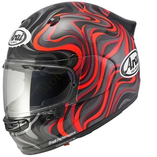 ARAI bukósisak Quantic Swirl red