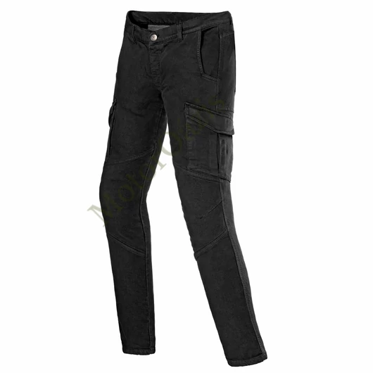 CLOVER Cargo-Pro motoros farmernadrág, fekete