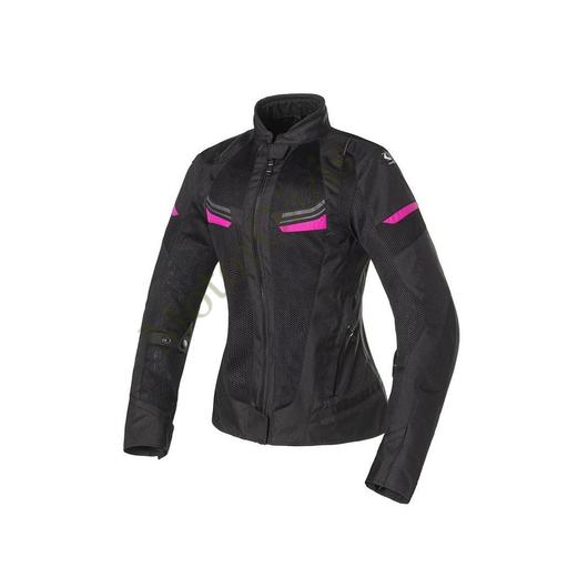 Nyári motoros dzseki, CLOVER Airjet-4 Lady, fekete-fuxia