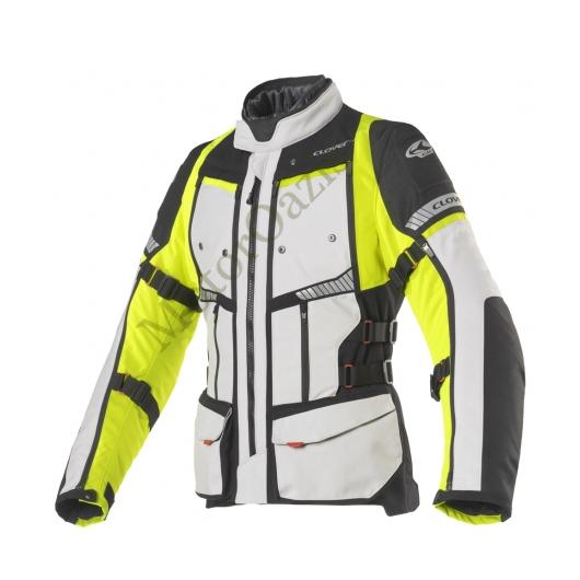 Motoros túrakabát, CLOVER GTS-4 WP Airbag, szürke-sárga