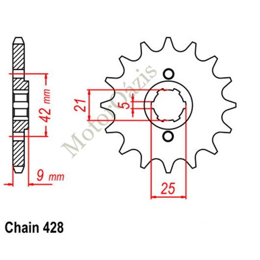 SUNSTAR Első Lánckerék LKS 21819