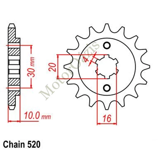 SUNSTAR Első Lánckerék LKS 38514