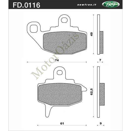 NEWFREN Fékbetét FD.0116