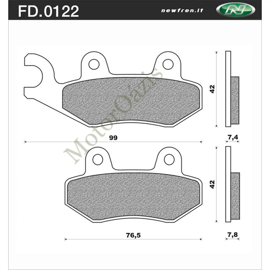 NEWFREN Fékbetét FD.0122TS