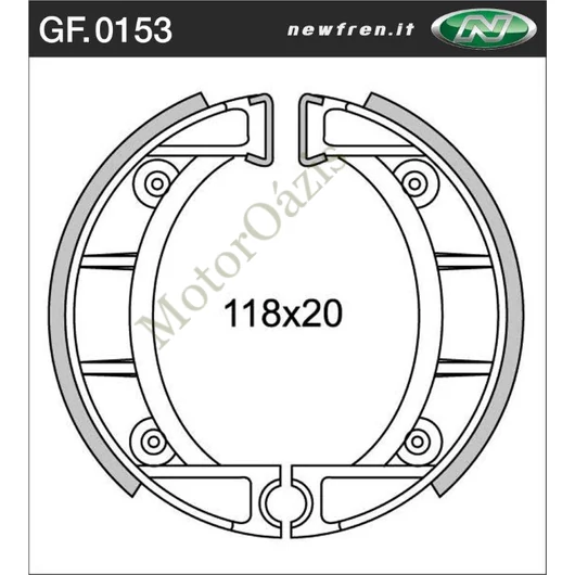 NEWFREN Fékpofa GF.0153