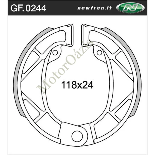 NEWFREN Fékpofa GF.0244