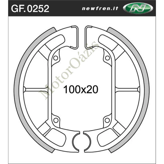 NEWFREN Fékpofa GF.0252