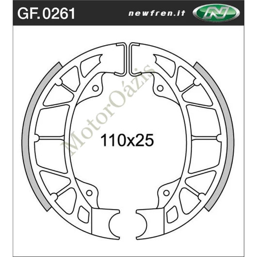 NEWFREN Fékpofa GF.0261