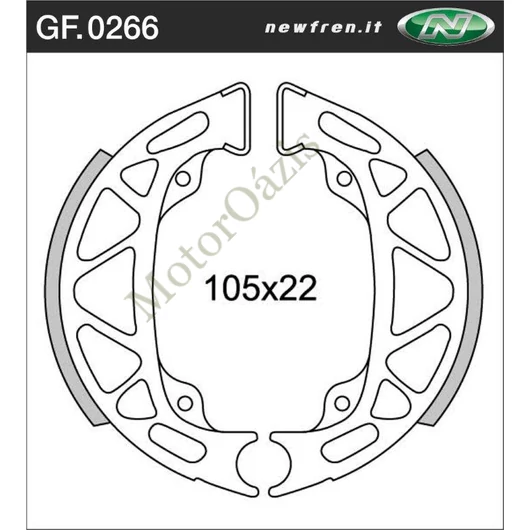 NEWFREN Fékpofa GF.0266