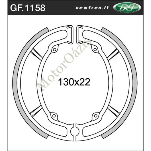 NEWFREN Fékpofa GF.1158