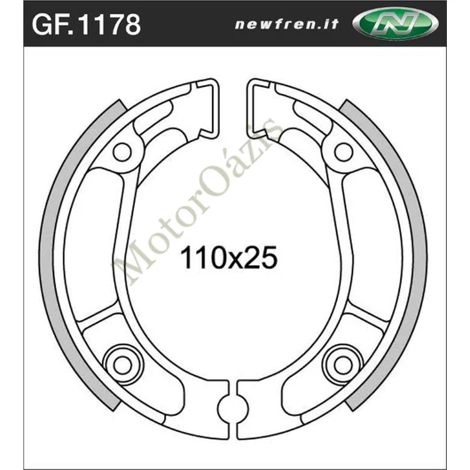 NEWFREN Fékpofa GF.1178