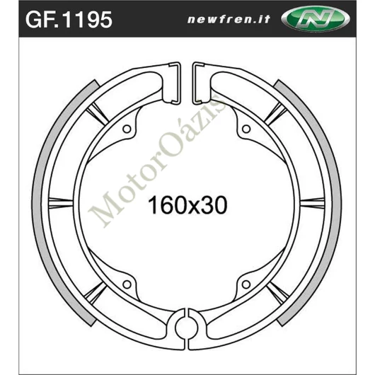 NEWFREN Fékpofa GF.1195