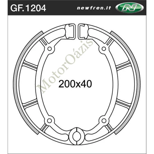 NEWFREN Fékpofa GF.1204