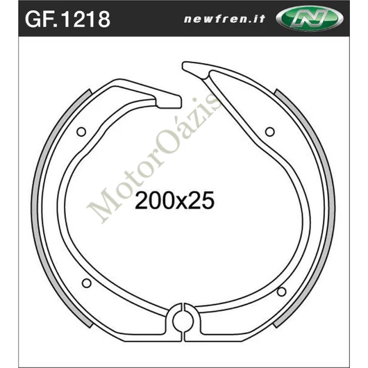 NEWFREN Fékpofa GF.1218