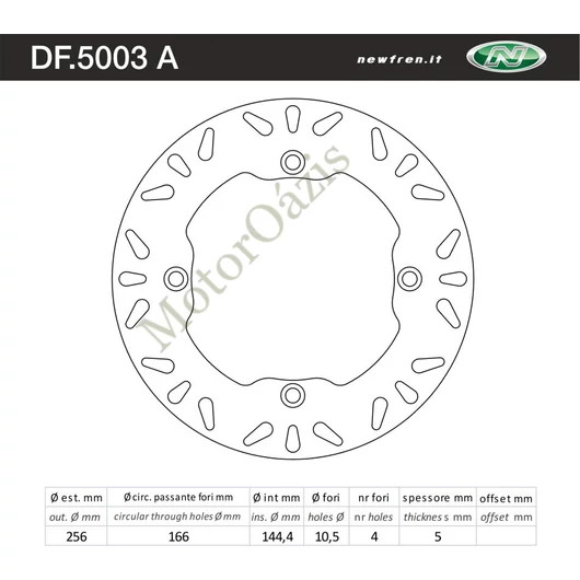 NEWFREN Féktárcsa DF.5003A