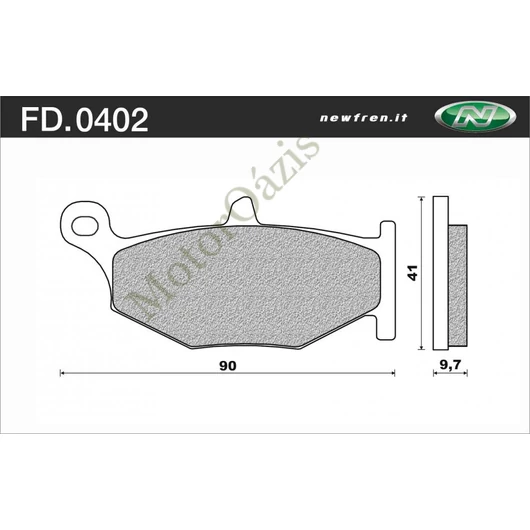 NEWFREN Hátsó fékbetét Suzuki DL 1050 V-STROM 20-24 (SZINTER)