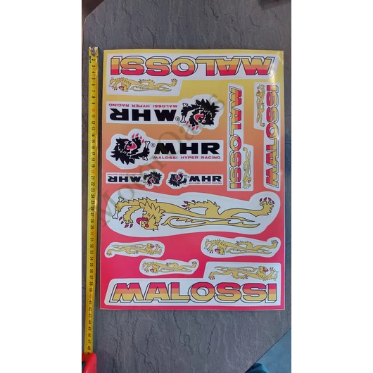 Motoros matrica szett Malossi 01 (nagy, A3-as)