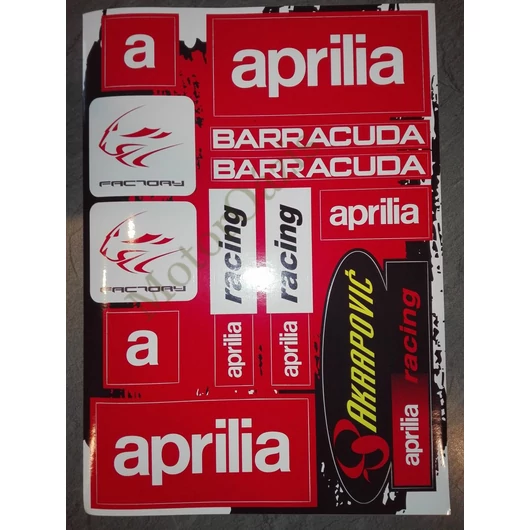 Motoros matrica szett APRILIA 07 (A4-es)