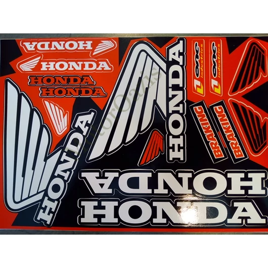 Motoros matrica szett HONDA 09 (A4-es)
