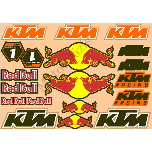 Motoros matrica szett KTM 02 (A4-es)