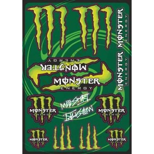 Motoros matrica szett MONSTER 01 (A4-es)