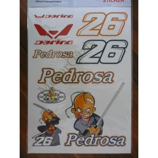 Motoros matrica szett PEDROSA 01 (A4-es)