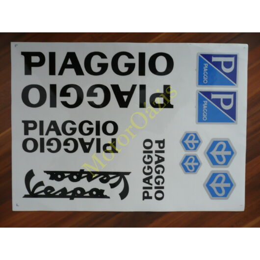 Motoros matrica szett PIAGGIO 02 (A4-es)