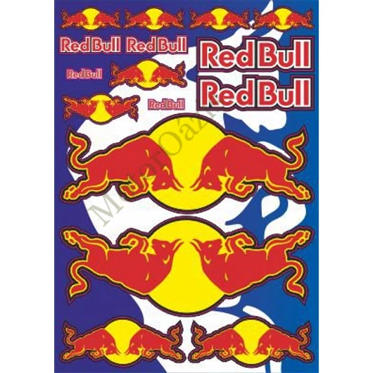 Motoros matrica szett RED BULL 01 (A4-es)