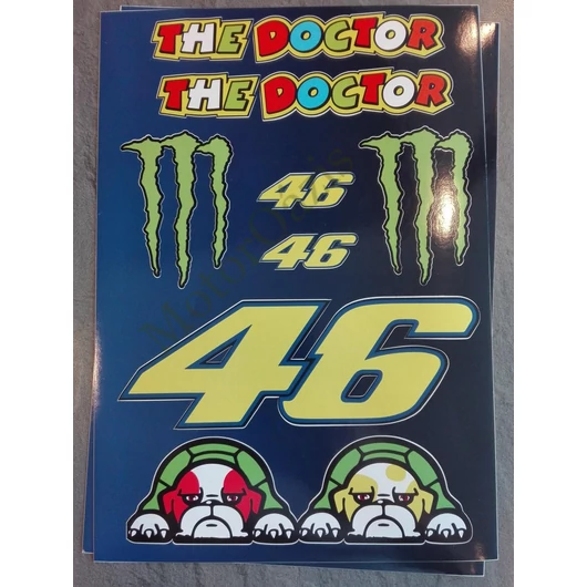 Motoros matrica szett ROSSI 06 (A4-es)