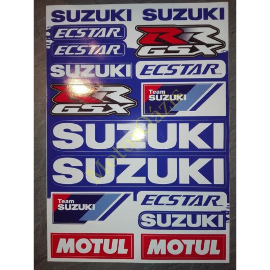 Motoros matrica szett SUZUKI 09 (A4-es)