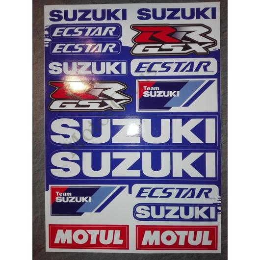 Motoros matrica szett SUZUKI 09 (A4-es)