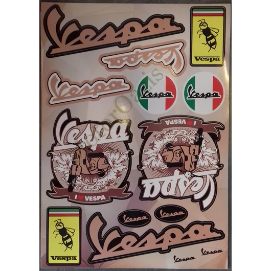 Motoros matrica szett VESPA 02 (A4-es)
