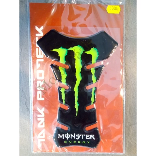 Tankpad 3D sport, Monster, fekete