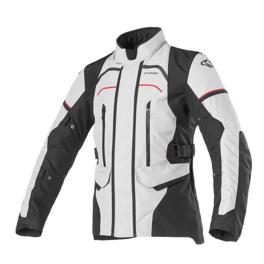 Motoros kabát, CLOVER Storm-3, szürke-fekete