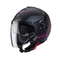 Nyitott bukósisak, CABERG Riviera V4 X GEO, matt fekete/fuchsia/antracit 