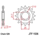 Kép 4/6 - Láncszett Kawasaki ZX-6R (ZX600 P7F,P8F,P9F,RAF,RBF,RCF,RDF) Ninja 2007-2015