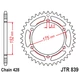 Kép 6/6 - Láncszett Yamaha DT 125R, RE, X (DTR125) 1990-2006