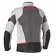 Kép 2/2 - Nyári hálós női motoros dzseki Clover Airjet-5 Lady szürke-piros